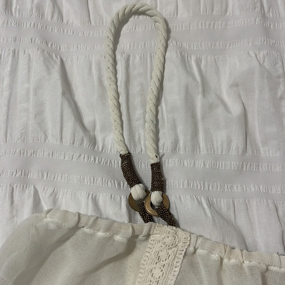 Women’s ivory top with twist rope strap - Picture 2 of 7
